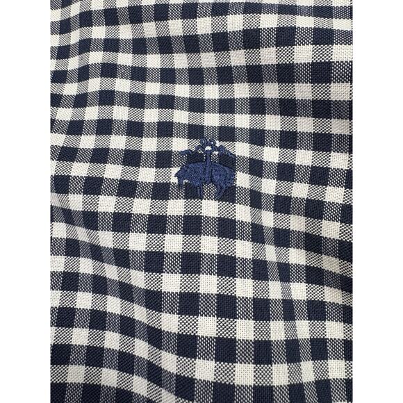 Brooks Brothers Men’s Large Shirt Non-Iron Gingham Supima Cotton Contrast Cuff - Picture 6 of 9